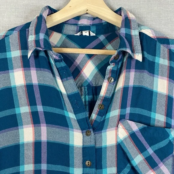 Sonoma Women’s Modal Short Sleeve V Neck Pullover Sleep Shirt Blue Size Medium - Picture 3 of 7